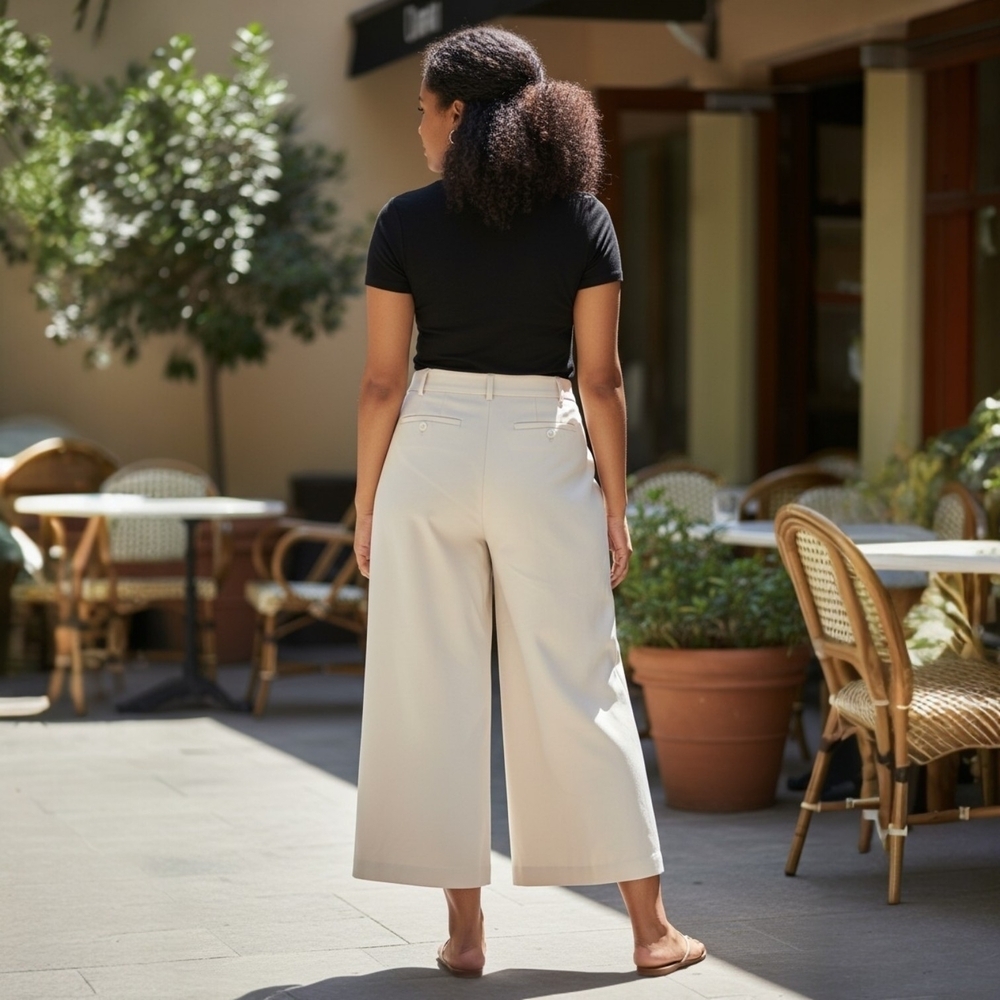 Maeve Womens Wide Leg Trousers. - Picture 2 of 3